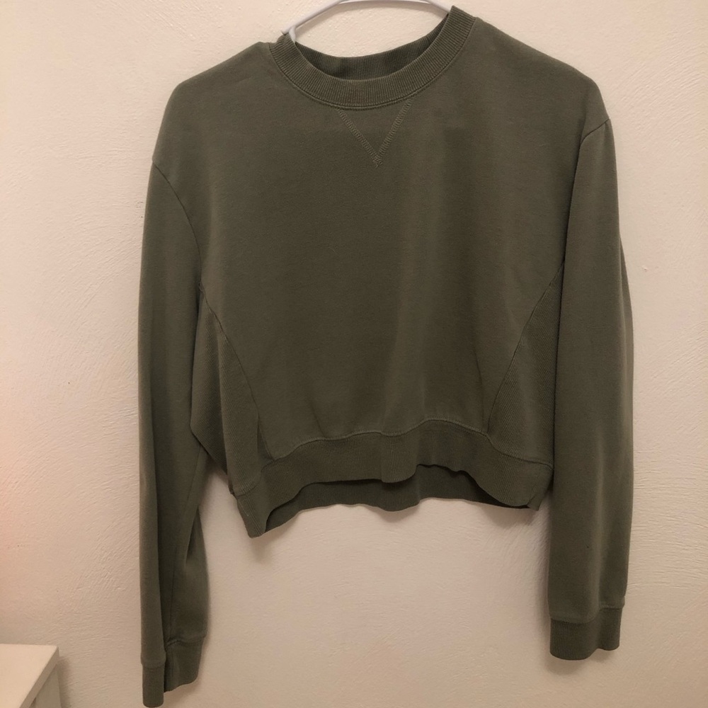 LA Hearts Green cropped sweatshirt /xs/